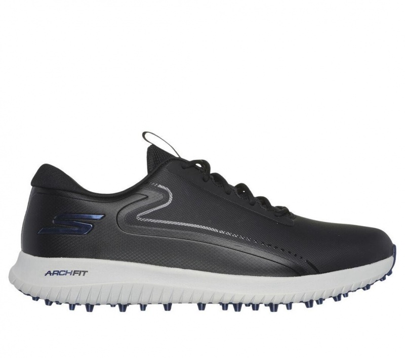 Black Skechers Go Golf Max 3 Men\'s Walking Shoes | YUHV-91302