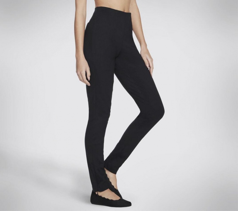 Black Skechers Go Knit Ultra Tapered Women's Pants | QDIS-19376