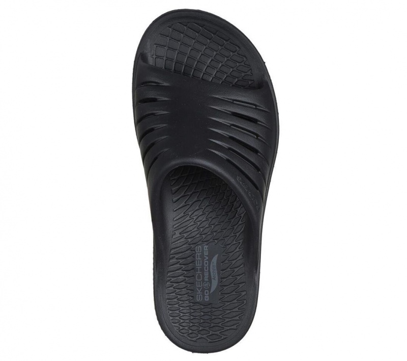 Black Skechers Go Recover Refresh Women's Sandals | VSPO-69421