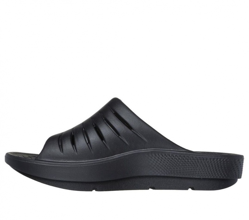 Black Skechers Go Recover Refresh Women's Sandals | VSPO-69421