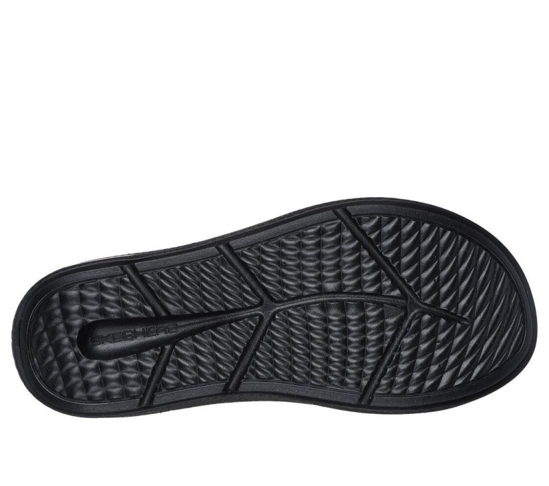 Black Skechers Go Recover Refresh - Contend Men's Sandals | SPLJ-79854