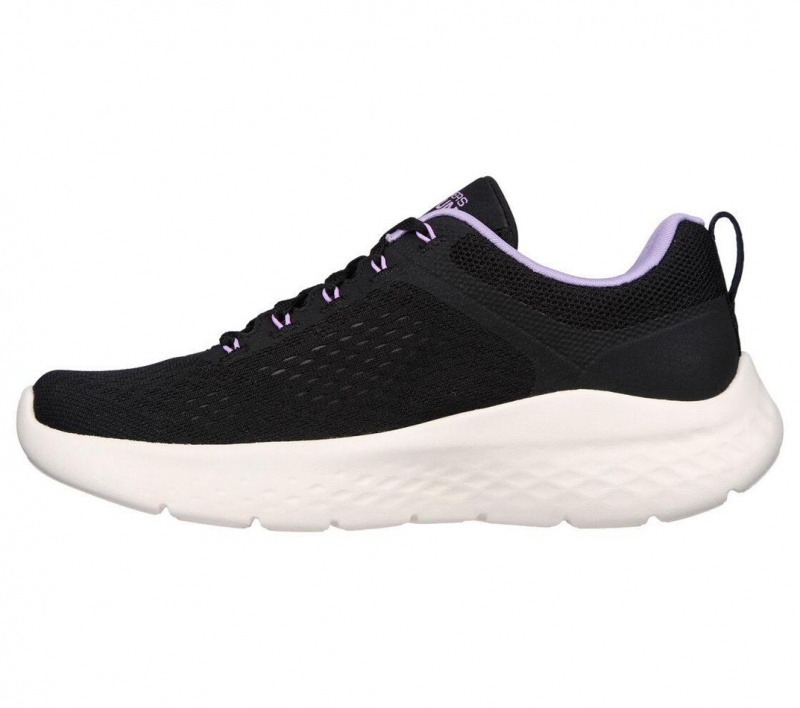 Black Skechers Go Run Lite Women's Sneakers | WXEV-52067