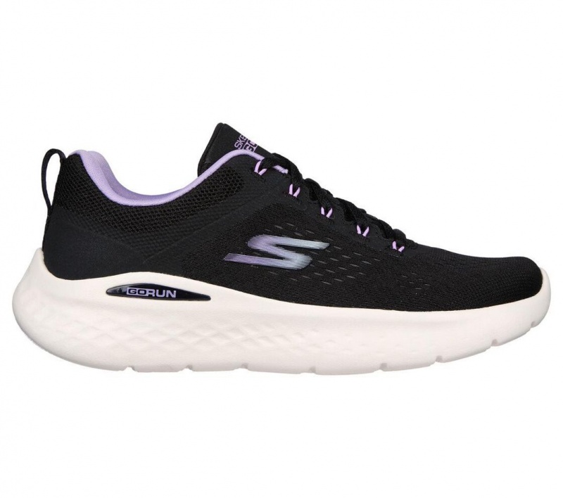 Black Skechers Go Run Lite Women's Sneakers | WXEV-52067