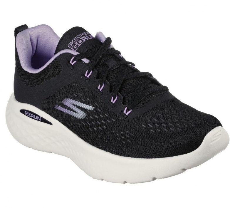 Black Skechers Go Run Lite Women's Sneakers | WXEV-52067