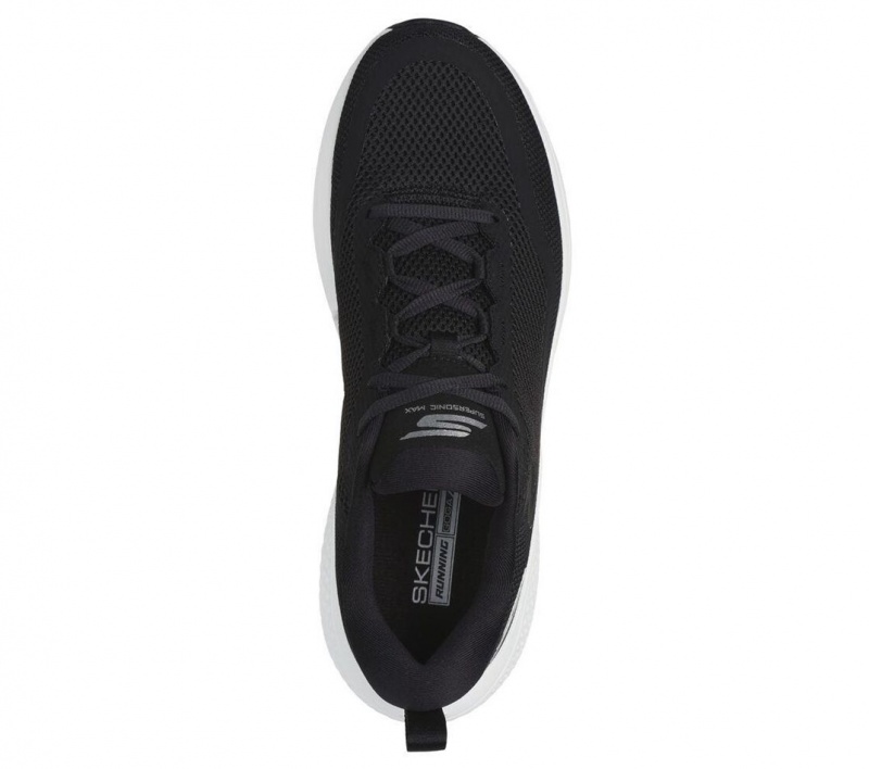 Black Skechers Go Run Supersonic Max Men's Sneakers | EUHV-58394