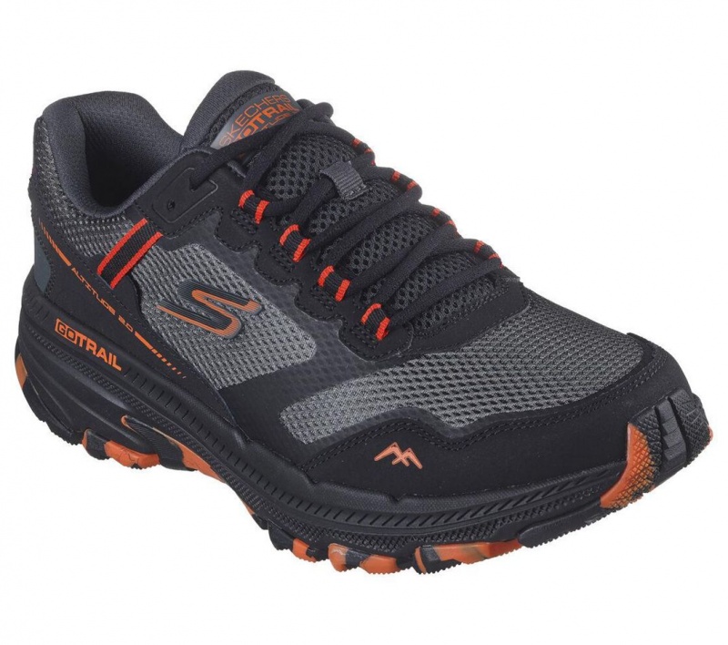 Black Skechers Go Run Trail Altitude 2.0 - Marble Rock 3.0 Men's Sneakers | NSUV-14085