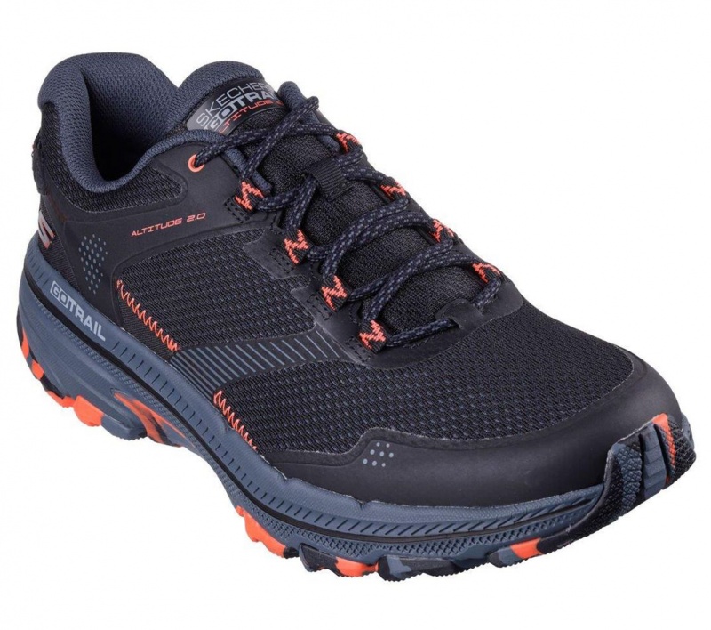 Black Skechers Go Run Trail Altitude 2.0 - Cascade Canyon Men's Sneakers | DTYJ-61835