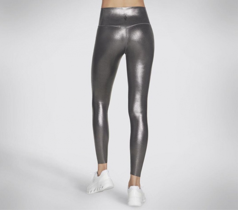 Black Skechers Go Sculpt Shine Legging Women's Pants | OBCJ-75132