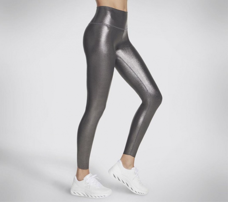 Black Skechers Go Sculpt Shine Legging Women's Pants | OBCJ-75132