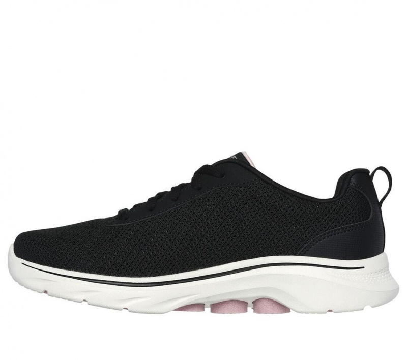 Black Skechers Go Walk 7 - Clear Path Women's Sneakers | EWFZ-20867