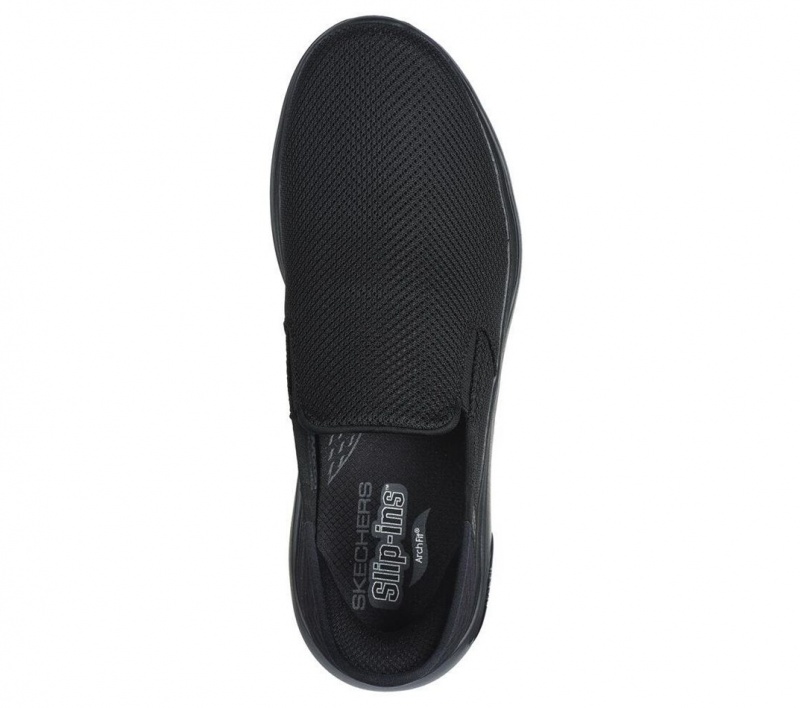 Black Skechers Go Walk Af 2.0 - Hands Free 2 Men's Slip On | YMOH-49126