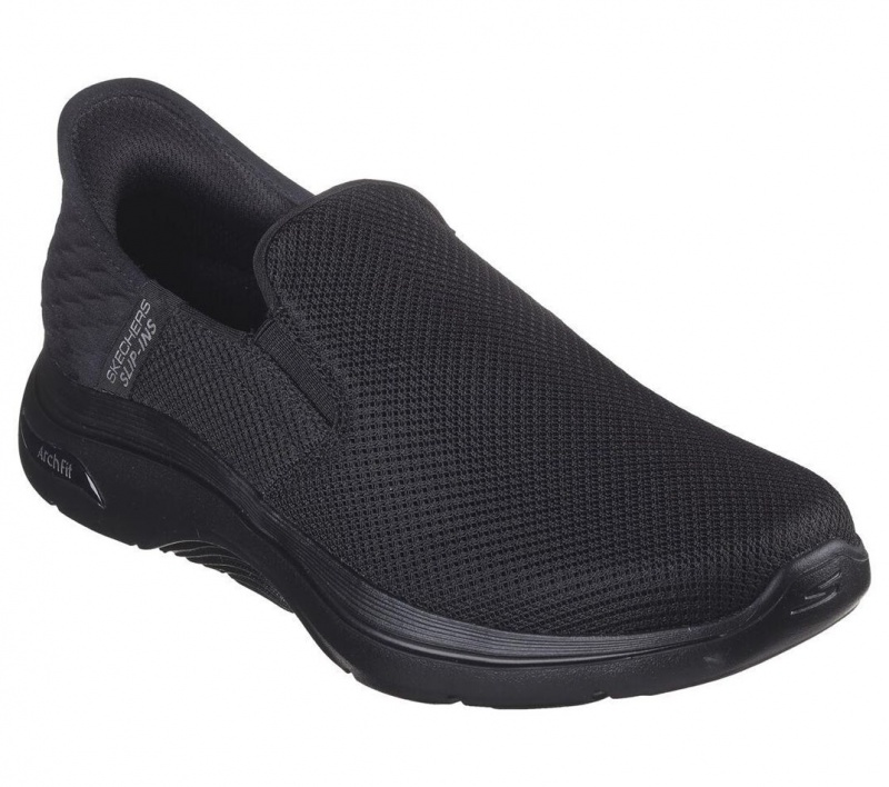 Black Skechers Go Walk Af 2.0 - Hands Free 2 Men's Slip On | YMOH-49126