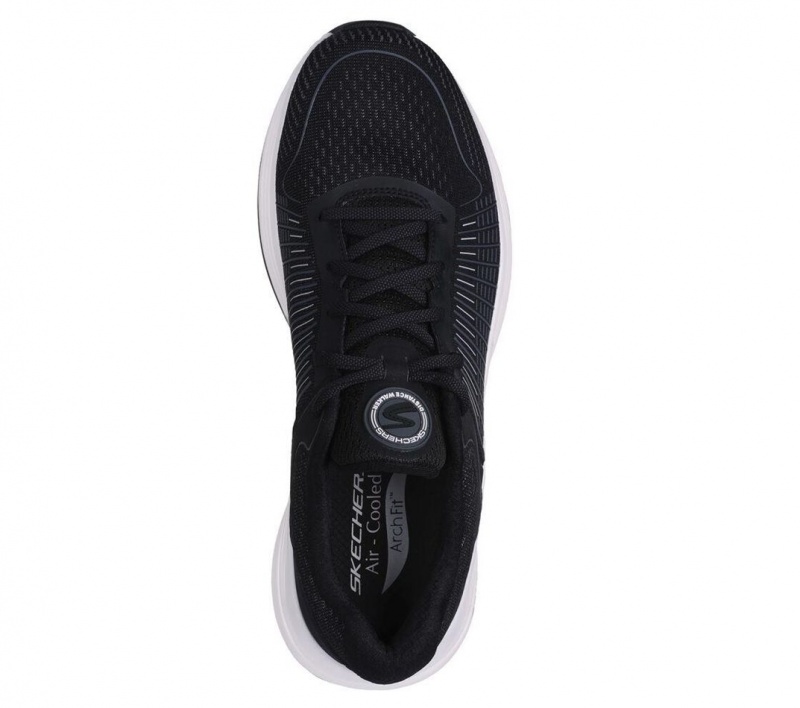 Black Skechers Go Walk Distance Walker - Full Circuit Men's Sneakers | XAEF-02513