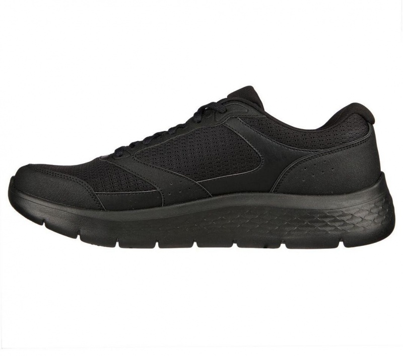 Black Skechers Go Walk Flex Men's Sneakers | NVWI-84107