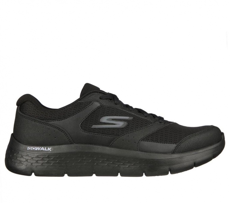 Black Skechers Go Walk Flex Men\'s Sneakers | NVWI-84107