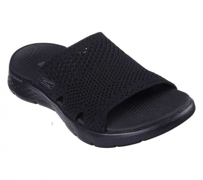 Black Skechers Go Walk Flex - Elation Women's Sandals | NCZJ-52864