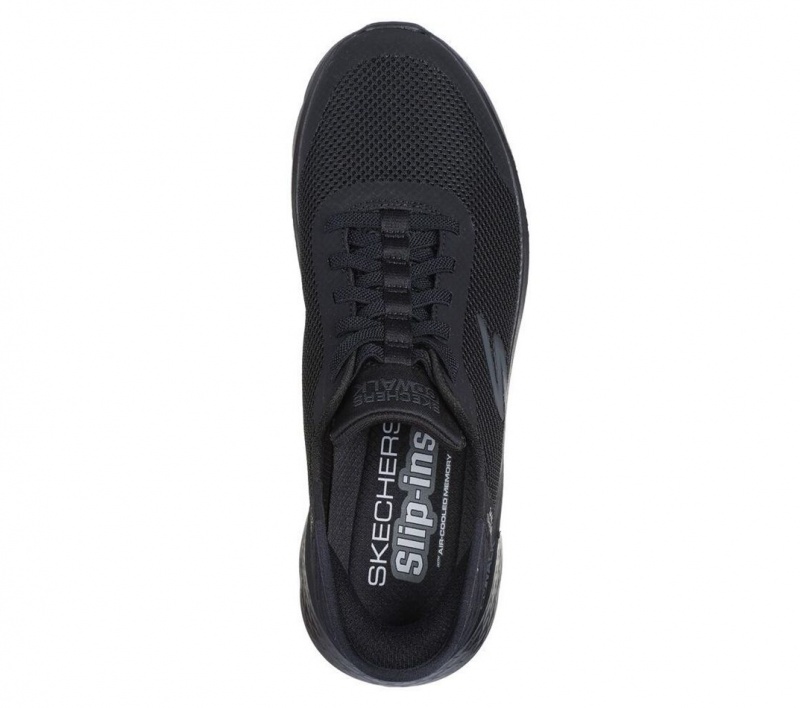 Black Skechers Go Walk Flex - Hands Up Men's Slip On | UXWL-67502