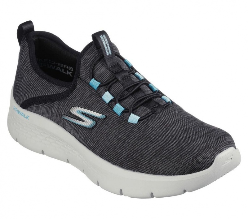 Black Skechers Go Walk Flex - Lucy Women's Sneakers | MYPJ-61975