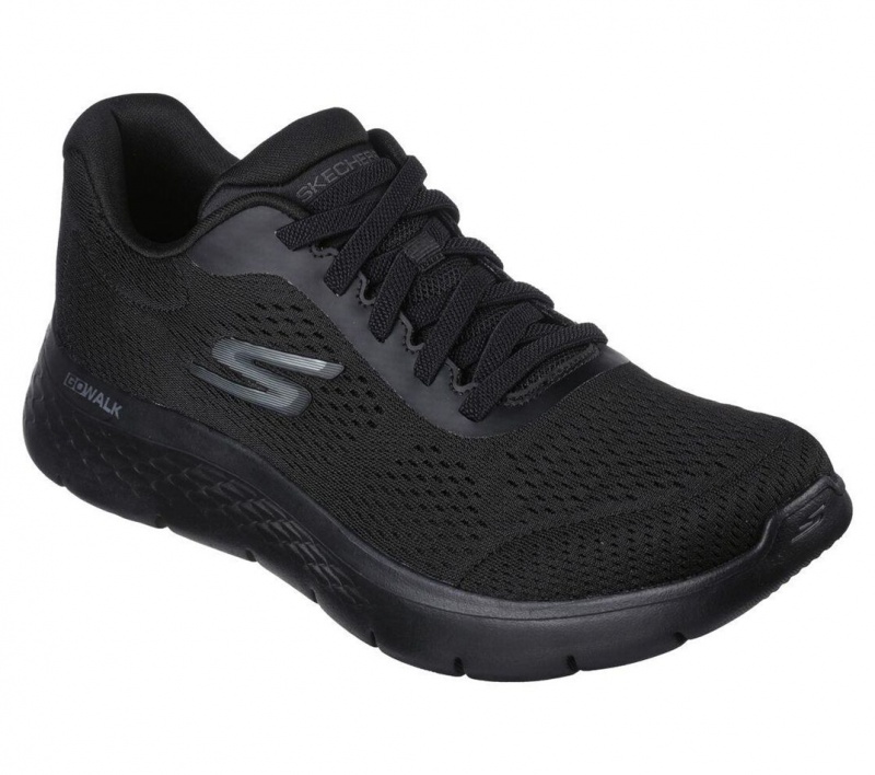 Black Skechers Go Walk Flex - Remark Men's Sneakers | JSLE-61572