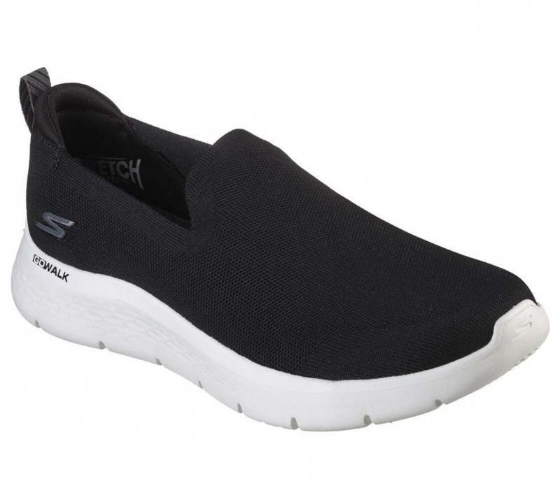 Black Skechers Go Walk Flex - Rightful Men's Slip On | ECKA-67041