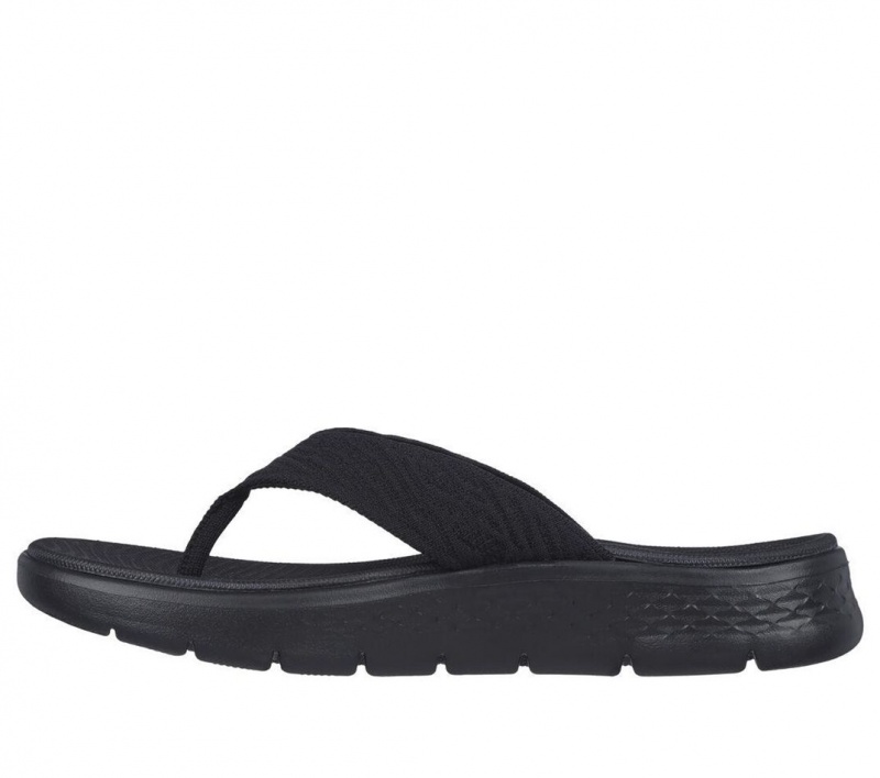 Black Skechers Go Walk Flex - Splendor Women's Sandals | BEVC-45193