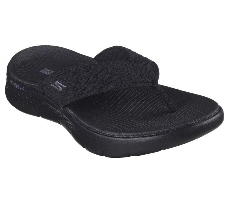 Black Skechers Go Walk Flex - Splendor Women's Sandals | BEVC-45193