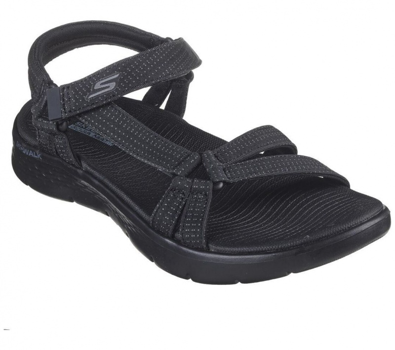 Black Skechers Go Walk Flex - Sublime Women's Sandals | IDGY-21783