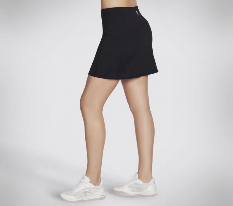 Black Skechers Go Walk Women's Skorts | XROM-29540