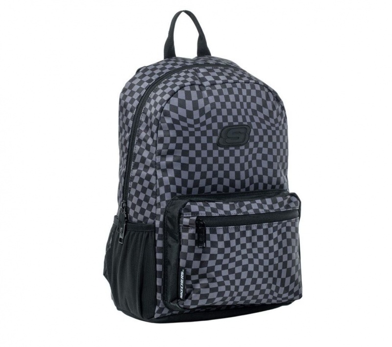 Black Skechers Jr Adventure Men's Backpack | BJGZ-84156