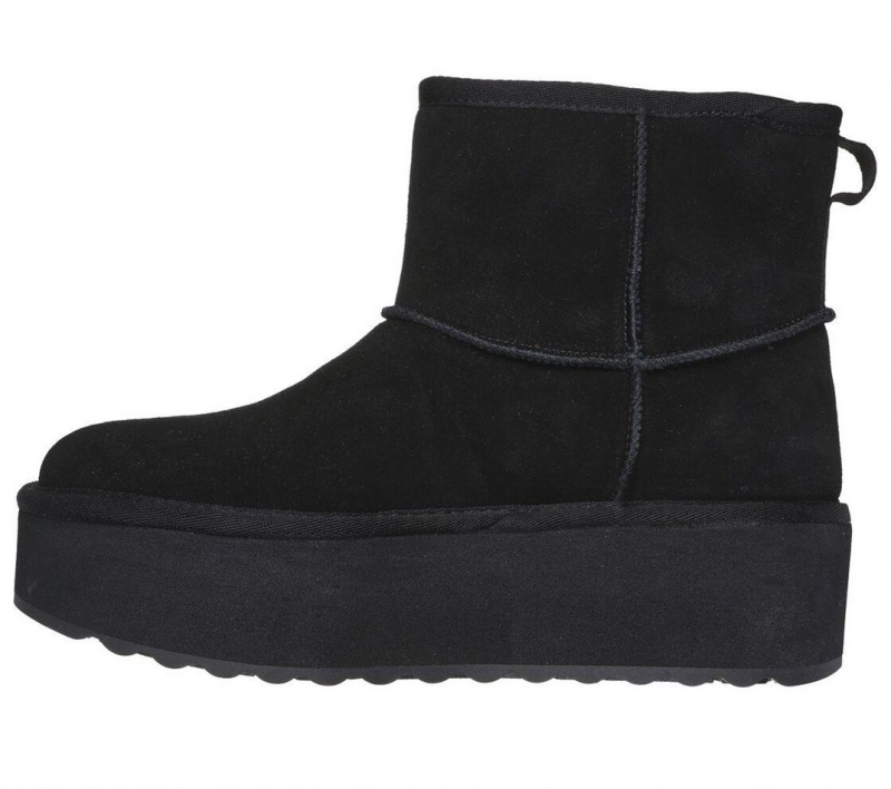 Black Skechers Keepsakes Stacked Women's Boots | LQIW-08139