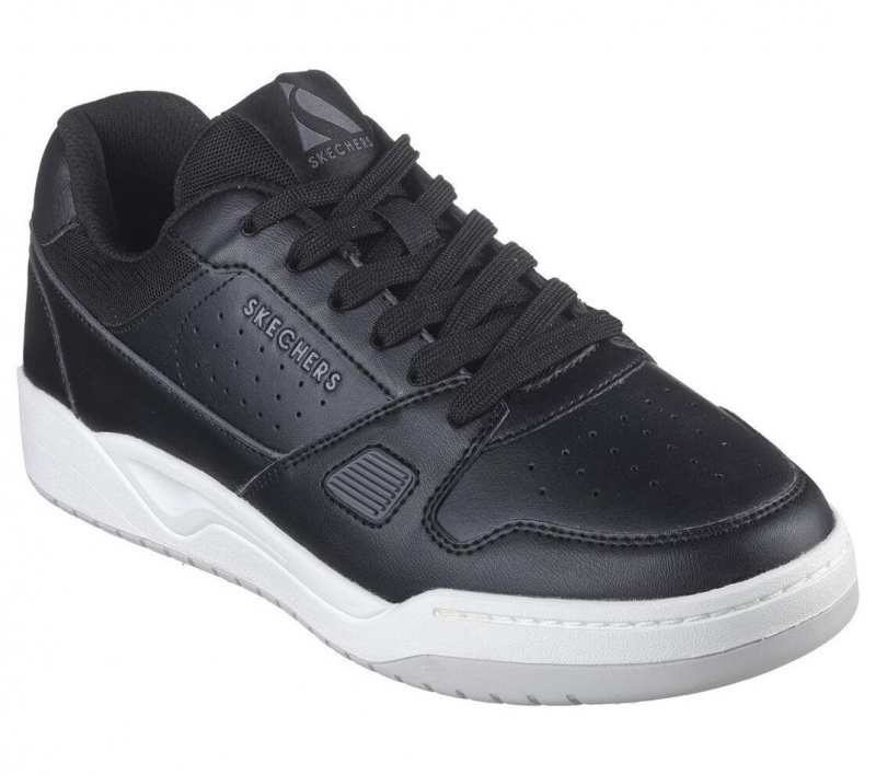 Black Skechers Koopa Court - Tiebreak Men's Walking Shoes | MOWC-30248