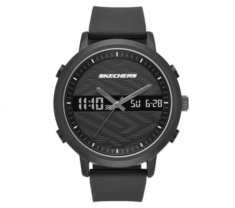 Black Skechers Lawndale Men\'s Watch | BVTI-41086