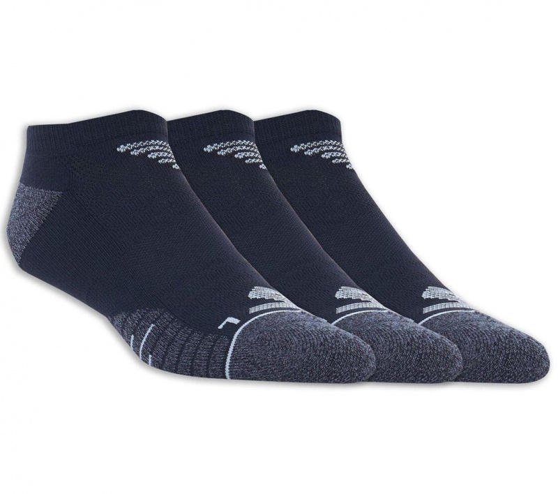 Black Skechers Low Cut Microfiber - 3 Pack Men\'s Socks | JCBY-19354