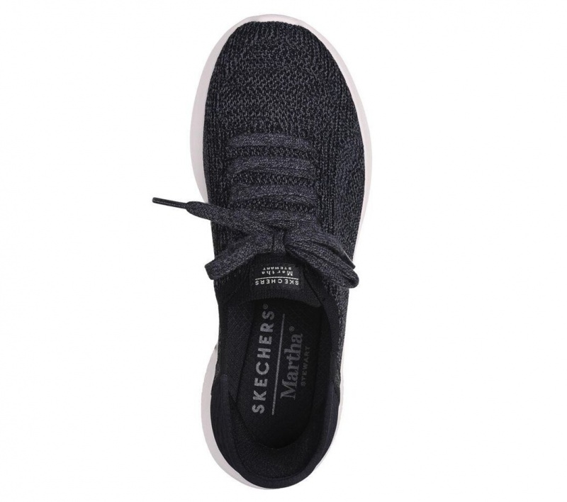 Black Skechers Martha Stewart X Slip-ins: Ultra Flex 3 Women's Sneakers | HZBR-59243