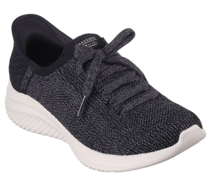 Black Skechers Martha Stewart X Slip-ins: Ultra Flex 3 Women's Sneakers | HZBR-59243