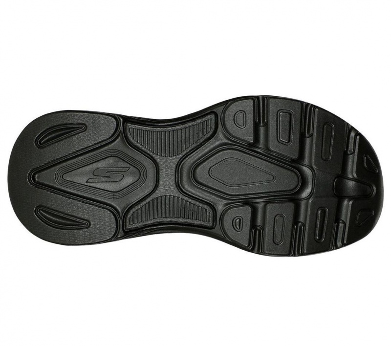 Black Skechers Max Cushioning Arch Fit Prime - Archee Men's Sandals | QXUY-48690