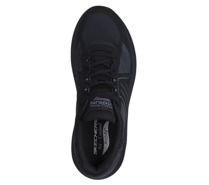 Black Skechers Max Cushioning Arch Fit - Stability Men's Sneakers | TKDH-90364