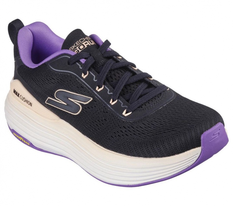 Black Skechers Max Cushioning Suspension - High Road Women's Sneakers | SVRH-45823