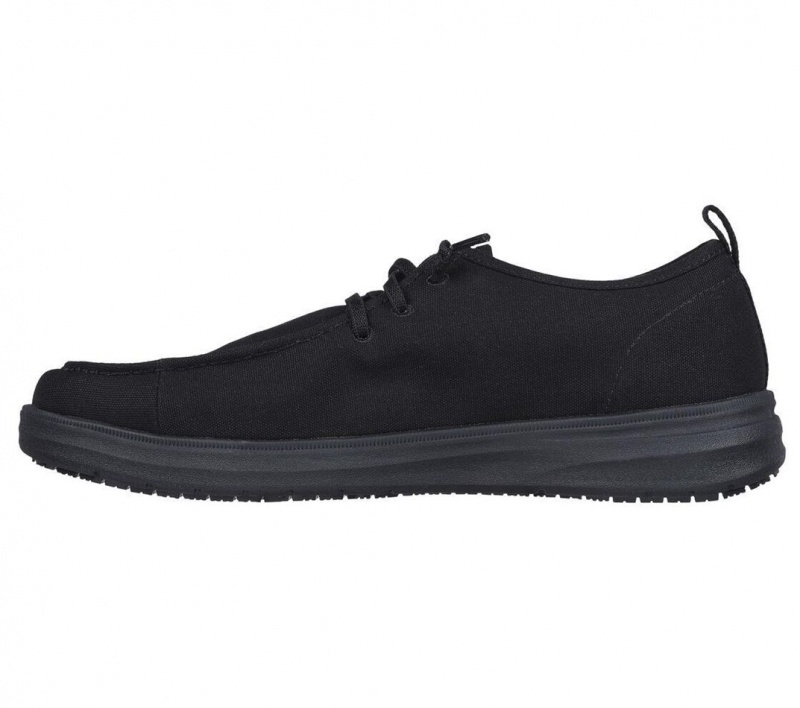 Black Skechers Melo Sr Men's Work Shoes | SLPZ-53719