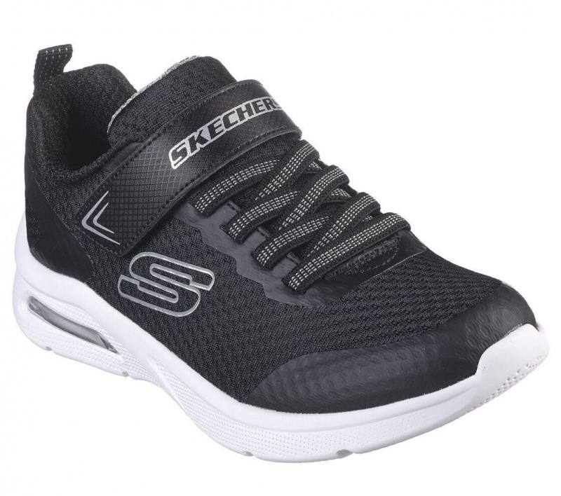 Black Skechers Microspec Max Boys' Sneakers | CXGO-87501