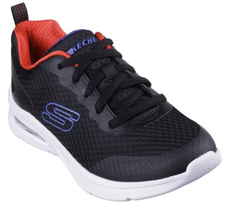 Black Skechers Microspec Max - Kaptix Boys' Sneakers | QDLC-19823