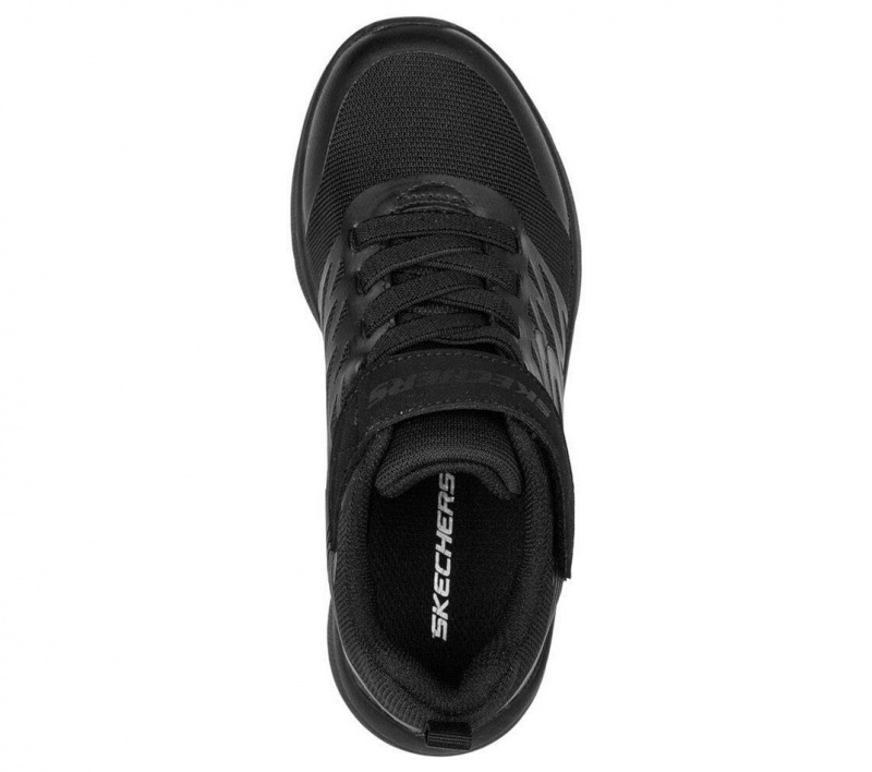 Black Skechers Microspec - Texlor Boys' Sneakers | VNKI-54973