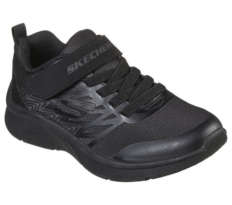 Black Skechers Microspec - Texlor Boys' Sneakers | VNKI-54973