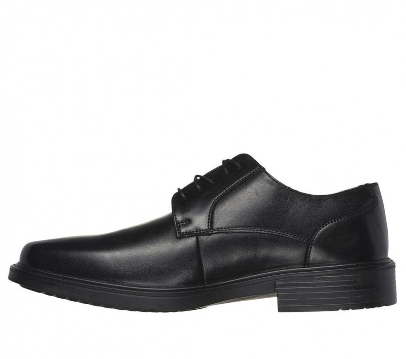 Black Skechers Miller - Enrico Men's Dress Shoes | TEKN-92837