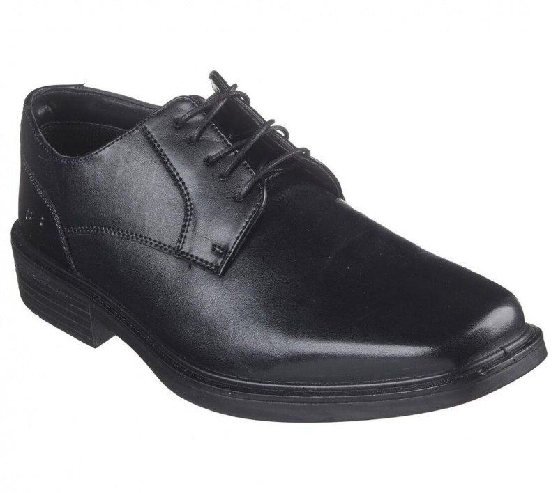 Black Skechers Miller - Enrico Men's Dress Shoes | TEKN-92837