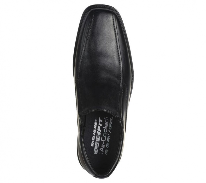 Black Skechers Miller - Moriarty Men's Dress Shoes | QBGT-08176