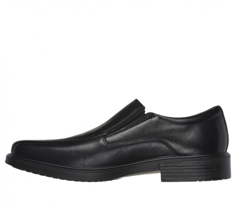 Black Skechers Miller - Moriarty Men's Dress Shoes | QBGT-08176