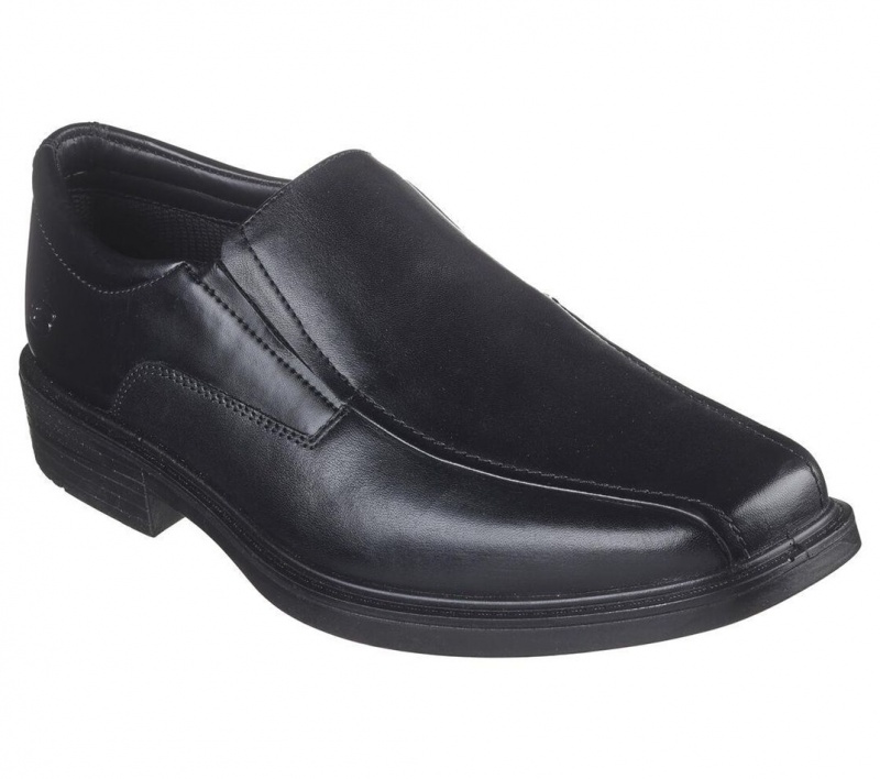 Black Skechers Miller - Moriarty Men's Dress Shoes | QBGT-08176