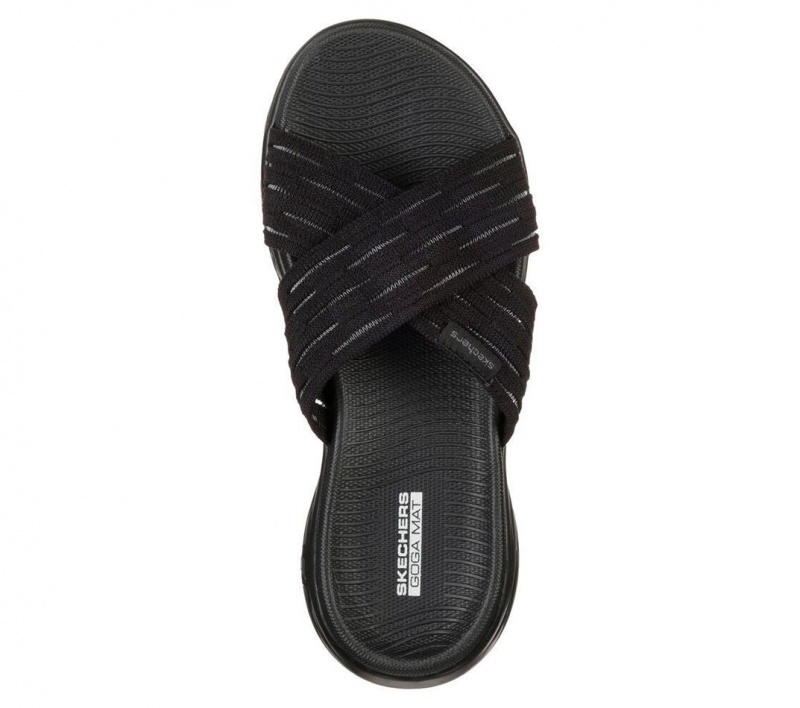 Black Skechers On The Go 600 - Sunrise Women's Sandals | OTGE-97402