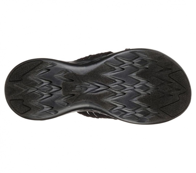 Black Skechers On The Go 600 - Sunrise Women's Sandals | OTGE-97402